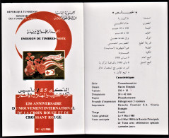 1988- Tunisie - Y & T 1109 -  125ème Anniversaire De La Croix-rouge Et Du Croisant-rouge -  Prospectus - Secourisme