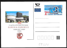 Repubblica Ceca/Czech Republic/République Tchèque: Intero, Stationery, Entier, Mostra Filatelica, Philatelic Exhibitio, - Esposizioni Filateliche