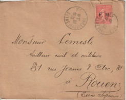 Lettre En Franchise FM 6 Oblitération 1933 Ry (76) - Militaire Zegels