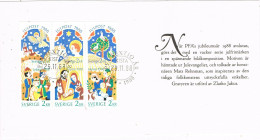 49672. Tarjeta KISTA (Sverige) Suecia 1988. JULPOST 88, Complet Shet. NAVIDAD, Christmas - Storia Postale