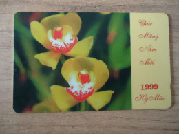 VIETNAM  USED CARDS  FLOWERS ORCHIDS - Vietnam