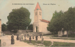 St Maurice De Satonnay * Place De L'église Du Village * Enfants Villageois - Andere & Zonder Classificatie