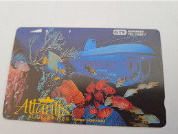 HAWAIIAN TELEPHONECARD 7 UNITS /MAGNETIC /SUBMARINE ATLANTIS WAIKIKI    /   HAWAII , GTE   MINT !!      **13099 ** - Hawaii