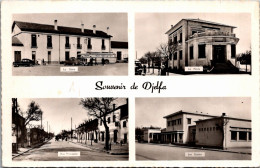 Algérie - DJELFA - Souvenir - La Gare - La Poste - Rue Principale - Les écoles(pli) - Djelfa