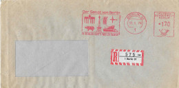 327  Rhinocéros: Ema D'Allemagne - Rhinoceros On Meter Stamp From Berlin, Blockade And Airlift. Brandenburger Tor, Zoo - Rhinocéros