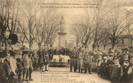 Beaulieu Sous La Roche * Place Du Marché , Souvenir De La Fête Catholique Et Française Du 19 Mars 1908 - Autres & Non Classés