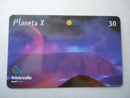 BRAZIL USED  CARDS PLANET  SPACE - Brasilien