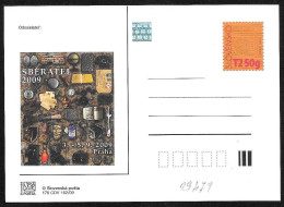 Slovacchia/Slovakia/Slovaquie: Intero, Stationery, Entier, "Sberatel 2009" - Esposizioni Filateliche