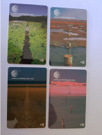 UNITED STATES USA AMERIKA / CABLE & WIRELESS/ 4X $5,- LANDSCAPES IN FOLDER MATCHING NRS  / MINT !!  **13106** - Amerivox