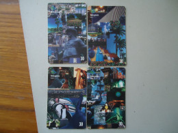 BRAZIL USED CARDS   PAZZLES SET 4 ART PAINTING - Brasilien