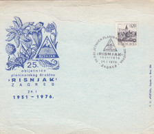 Yugoslavia 25th Anniversary Of Mountaineering Society Risnjak Zagreb 1951-1976 - Cartas & Documentos