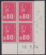 FRANCE N° 1816d** MARIANNE DE BEQUET COIN DATE 10/9/74 - 1970-1979
