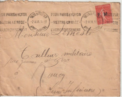 Lettre En Franchise FM 6 Oblitération 1931 Salon De Provence - Militaire Zegels