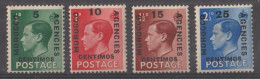 Timbres Grande Bretagne 1936 Surcharge Morocco Agencies Centimos - Unused Stamps