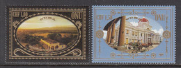 2019 United Nations Geneva Worldl Heritage CUBA Architecture GOLD Complete Set Of 2 MNH @ BELOW FACE VALUE - Unused Stamps