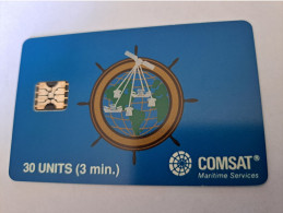 USA  / COMSAT / CHIP CARD  30 UNITS 3 MINUTES COMSAT : COM  A 30u COMSAT(ctrl 2020) USED   **13110** - Cartes à Puce