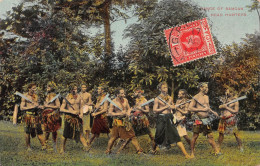 Océanie - SAMOA - Dance Of Samoan Head Hunters - Chasseurs De Têtes - Voyagé (voir Les 2 Scans) - Samoa