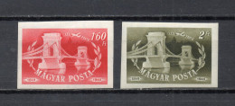 HONGRIE  PA   N° 91 + 92 NON DENTELES  NEUFS SANS CHARNIERE  COTE 5.00€   PONT - Unused Stamps