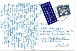 65069 - Bund - 1962 - 40Pfg Lessing EF A LpAnsKte MUENCHEN -> Los Angeles, CA (USA) - Briefe U. Dokumente