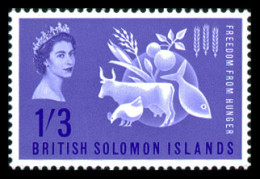 Solomon Islands, 1963, Freedom From Hunger, FAO, United Nations, MNH, Michel 101 - Isole Salomone (...-1978)