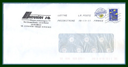 PAP - Entier Repiqué Meunier 35 BRUZ 2011 - PAP : Bijwerking /Logo Bleu