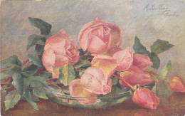 M. BILLING- ROSES, SIGNED ILLUSTRATION - Billing, M.