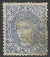 Espagne - Spain - Spanien 1870 Y&T N°107 - Michel N°101 (o) - 50m Allégorie De L'Espagne - Used Stamps