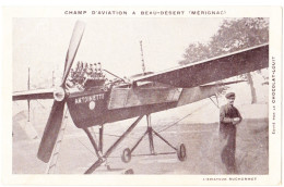 Mérignac (33) - CPA - Champ D'aviation à BEAU-DESERT - L'aviateur Ruchonnet Et L'avion Antoinette - Chocolat Louit - Merignac