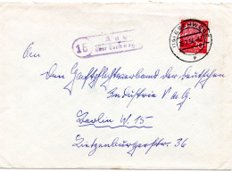 65078 - Bund - 1954 - 20Pfg Heuss I A Bf Landpoststpl AUE -> ESCHWEGE -> Berlin - Storia Postale