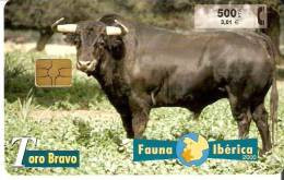 P-434 TARJETA TORO BRAVO FAUNA IBERICA DEL 5/00 Y TIRADA 8000  (BULL) - Private Issues