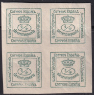 Spain 1876 Sc 221A Espana Ed 173 Block MNH** - Neufs