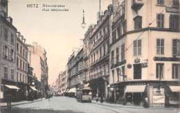 METZ-57-Moselle-Römerstrasse-Rue Serpenoise Carte COLOREE- COLORISEE -Kunstverlag Klingenstein & Co. Metz N° 355 - Metz