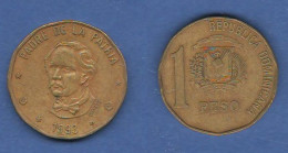 Dominicana Domenicana 1 Peso 1993 Duarte South America Sudamerica Typological Coin - Dominicaanse Republiek