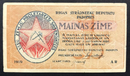 Lettonia Latvia  1920 1 RUBLIS  Lotto 1899 - Lettland