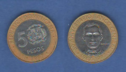 Dominicana 5 Pesos 1997 South America Sudamerica - Dominicaine