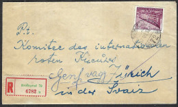 HONGRIE 1957: LSC Rec. De Budapest Pour La Croix-Rouge De Genève - Cartas & Documentos