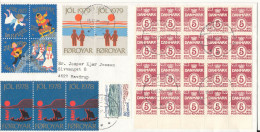 Denmark Cover Havdrup 14-12-1979 With A Lot Of Danish And Faroe Islands Christmas Seals - Cartas & Documentos