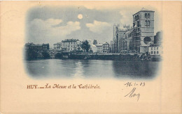 BELGIQUE - Huy - La Meuse Et La Cathédrale - Carte Postale Ancienne - Andere & Zonder Classificatie