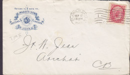 Canada D. MAGEE's SONS, ST. JOHN, New Brunswick 1903 Cover Lettre ARICHAT 2c. Victoria Stamp - Cartas & Documentos