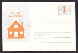 Netherlands: Stationery Change Of Address Postcard, 2010, Removal Notice, House, Move, Unused (traces Of Use) - Briefe U. Dokumente