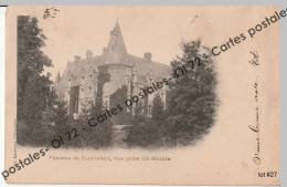 CPA [28] Eure Et Loir > Château De Courtalain Vue Prise Du Moulin - Précurseur - Nuage - Courtalain