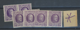 198  25c **/*.  Nuances Couleurs  Kleuren Farben    Cote  -€  ?  Une Paire ** - 1922-1927 Houyoux