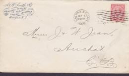 Canada A & W. SMITH Co., Wholesale Grocers HALIFAX. N.S. 1906 Cover Lettre ARICHAT (Arr.) 2c. Edw. VII. Stamp - Lettres & Documents