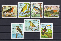 Cambodia 1985 - Fauna - Birds - International Stamp Exhibition Argentine - Stamps 7v - MNH** - Excellent Quality - Kampuchea