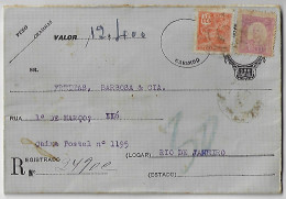 Brazil 1920s Postal Stationery RHM-EV-07 Cover For Remitting Money From Maceió To Rio De Janeiro (catalog US$70) - Entiers Postaux