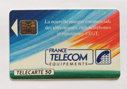 Télécarte France - France Télécom Equipements - Zonder Classificatie
