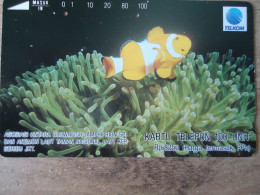 INDONESIA USED CARDS  FISH FISHES   UNITS 100 - Peces