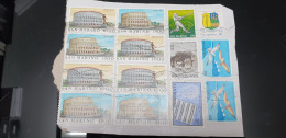 Roma 85 Colosseo 1985 Quartina Usata Blocco 1978 Einstein 1979 Stolz 1980 Rsm SAN MARINO USATO USED Usati - Oblitérés