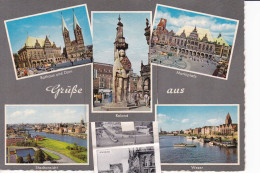 Souvenir De Brème- Multi-vues à Système Avec Dépliant De Photos - Bremen