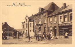 BELGIQUE - LA BOUVERIE - L'academie De Musique Et La Maison Communale - Edit L WUILLOT - Carte Postale Ancienne - Autres & Non Classés